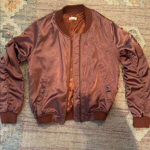Men's Brown Bomber Jacket